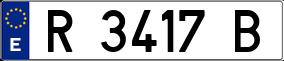 Trailer License Plate